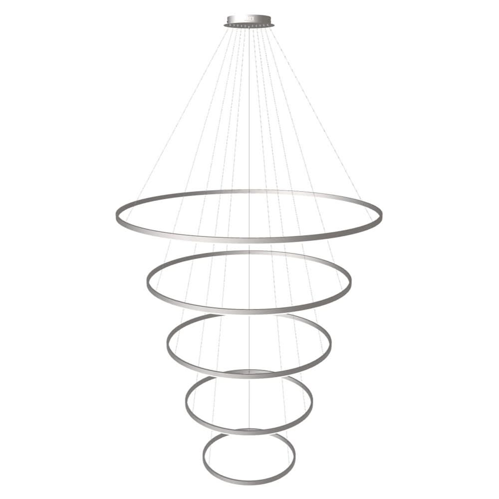 s.luce LED lampa wisząca pierścieniowa 5-płomienna centryczna