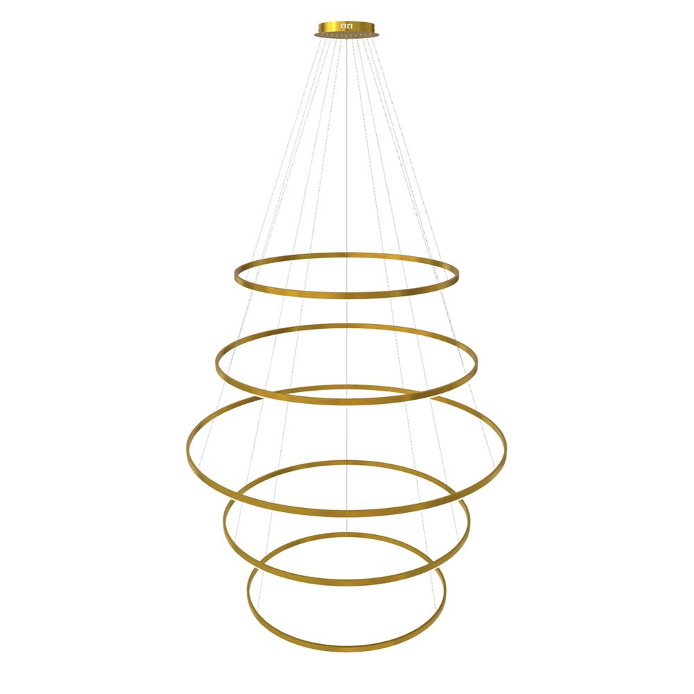 s.luce LED lampa wisząca pierścieniowa 5-płomienna centryczna