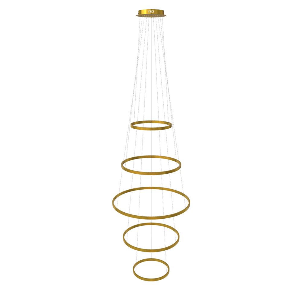 s.luce LED lampa wisząca pierścieniowa 5-płomienna centryczna