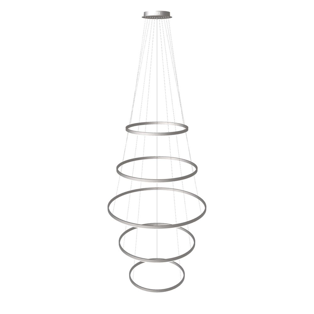 s.luce LED lampa wisząca pierścieniowa 5-płomienna centryczna