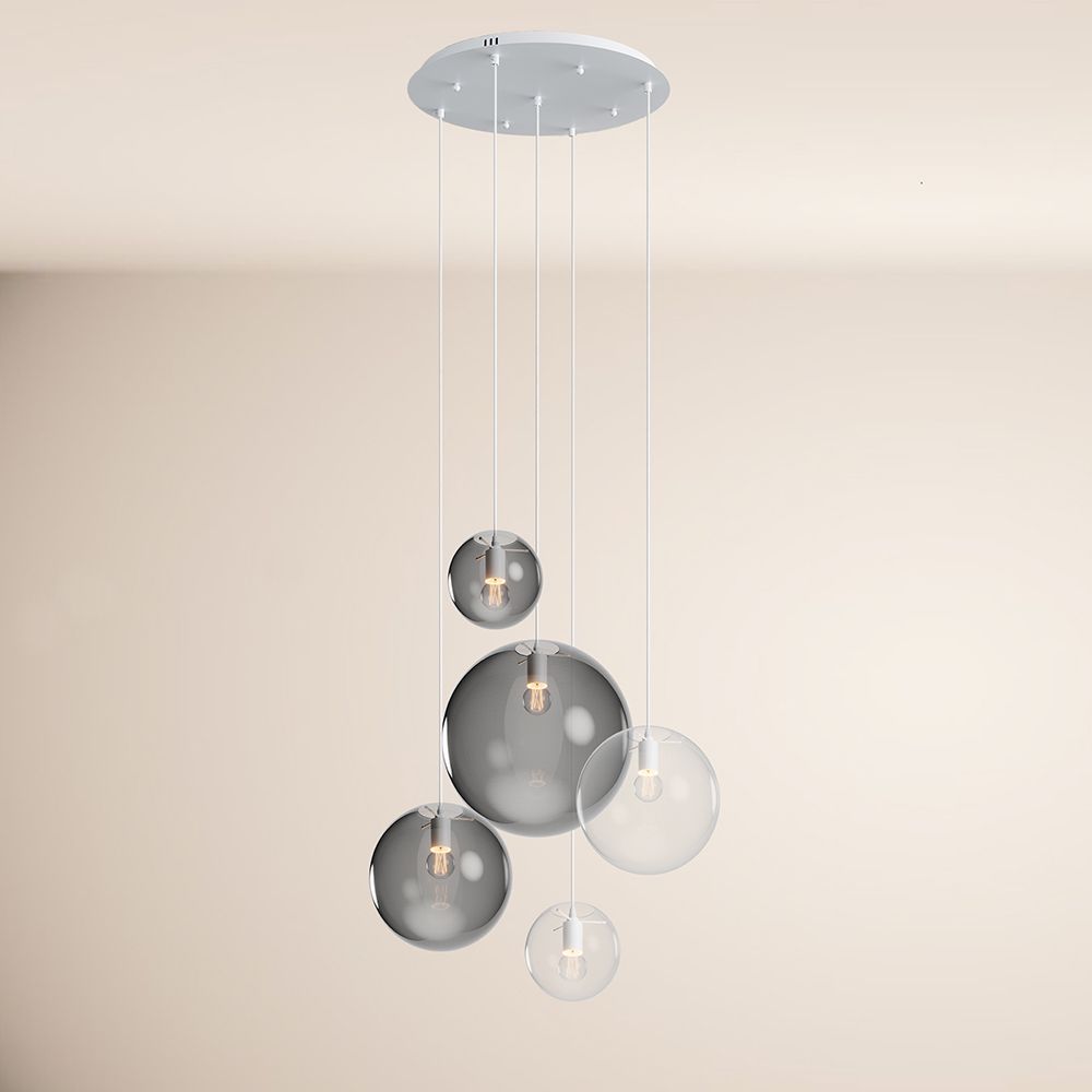 s.luce Orb 5-punktowa modułowa lampa galeryjna