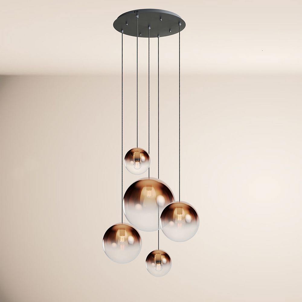 s.luce Orb 5-punktowa modułowa lampa galeryjna