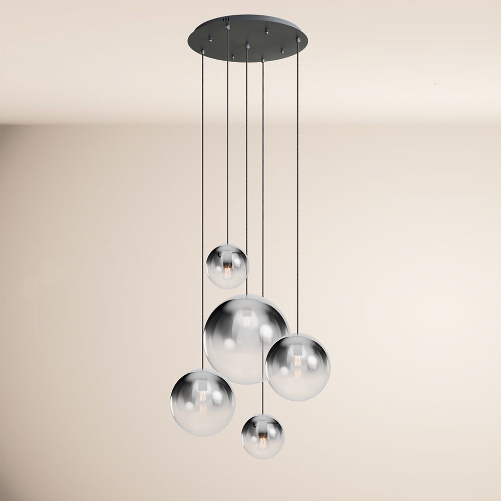s.luce Orb 5-punktowa modułowa lampa galeryjna