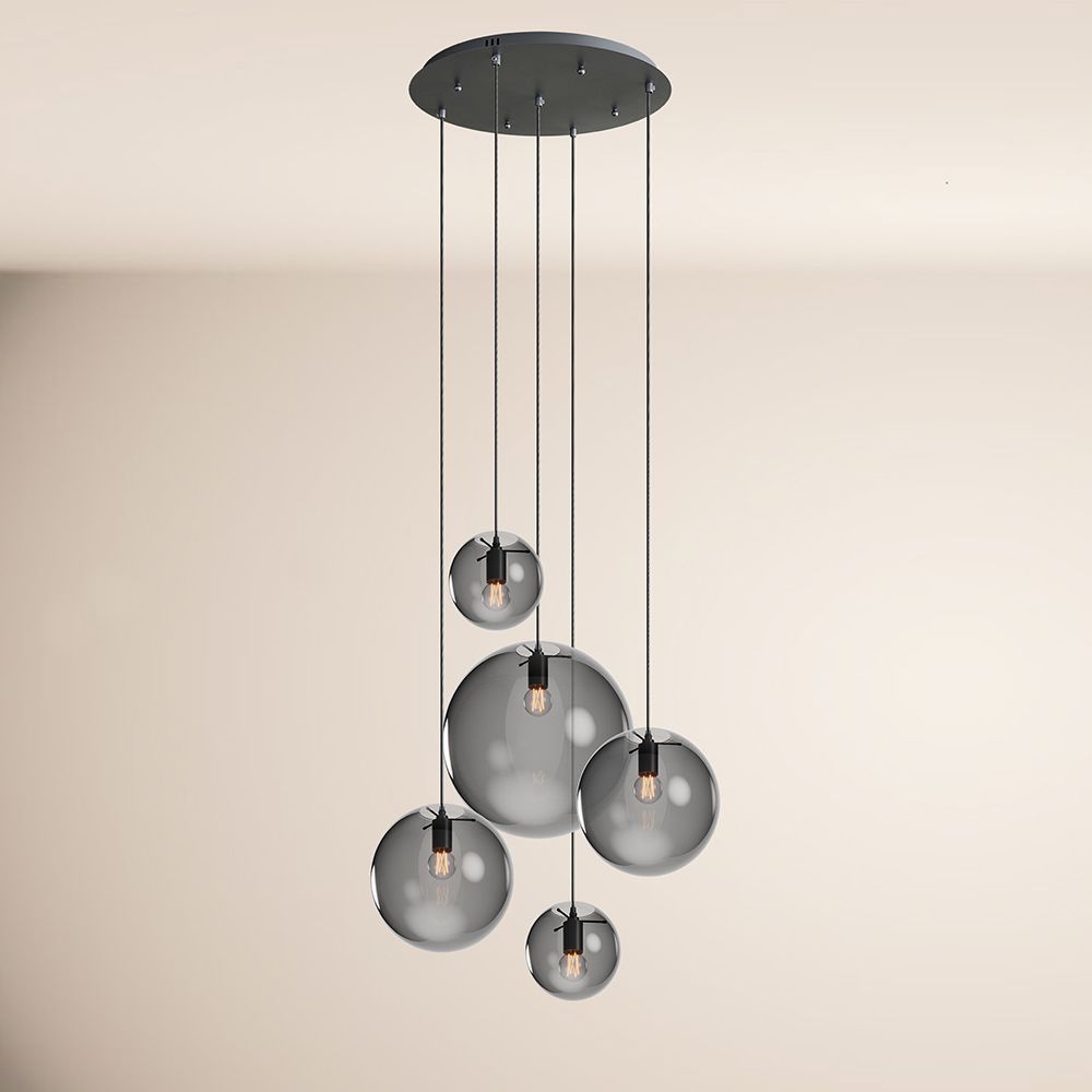 s.luce Orb 5-punktowa modułowa lampa galeryjna