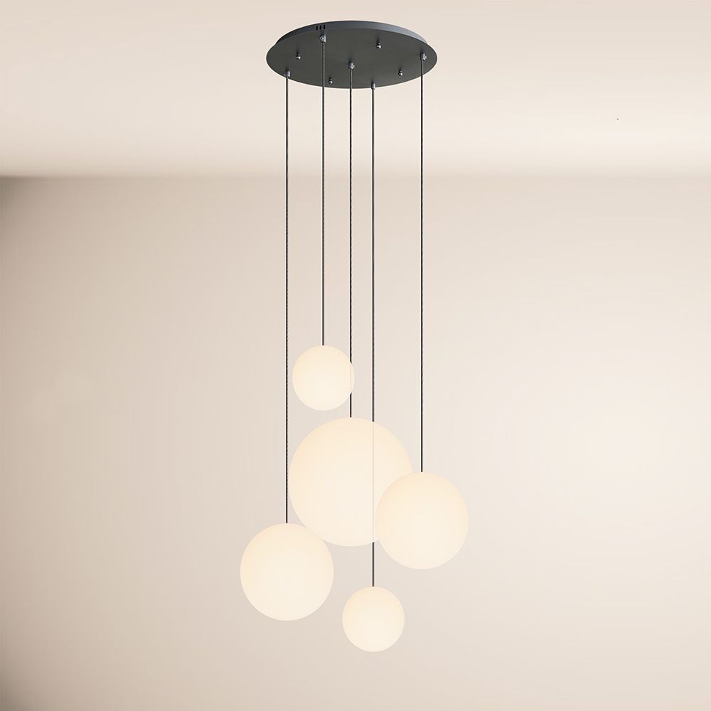 s.luce Orb 5-punktowa modułowa lampa galeryjna