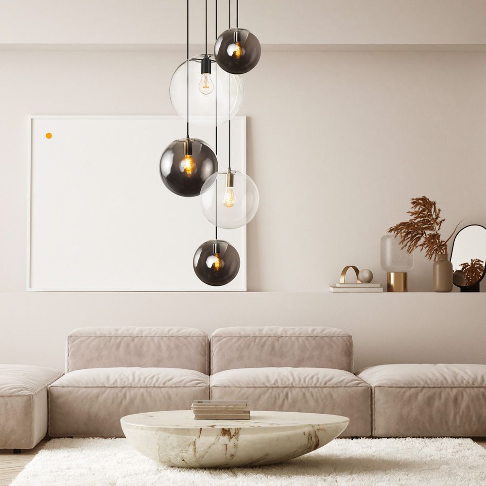 s.luce Orb 5-punktowa modułowa lampa galeryjna