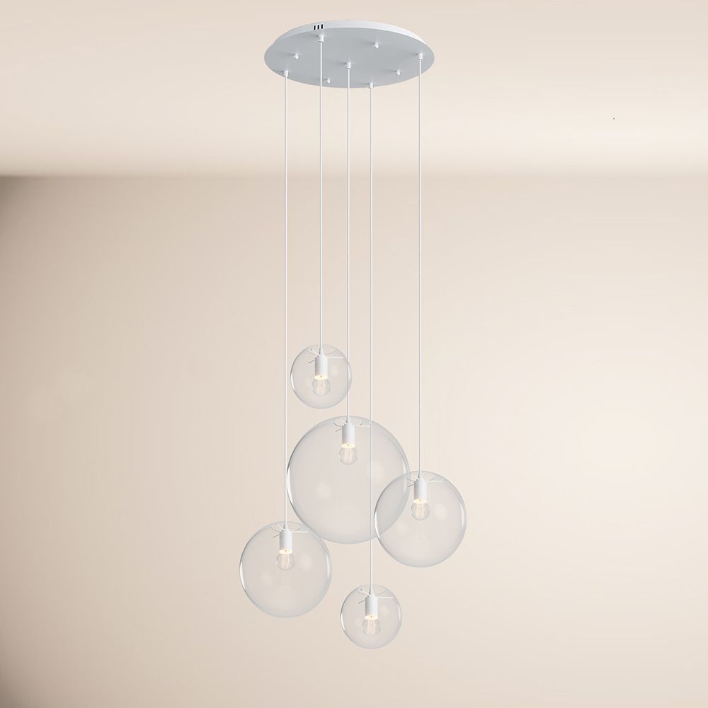 s.luce Orb 5-punktowa modułowa lampa galeryjna