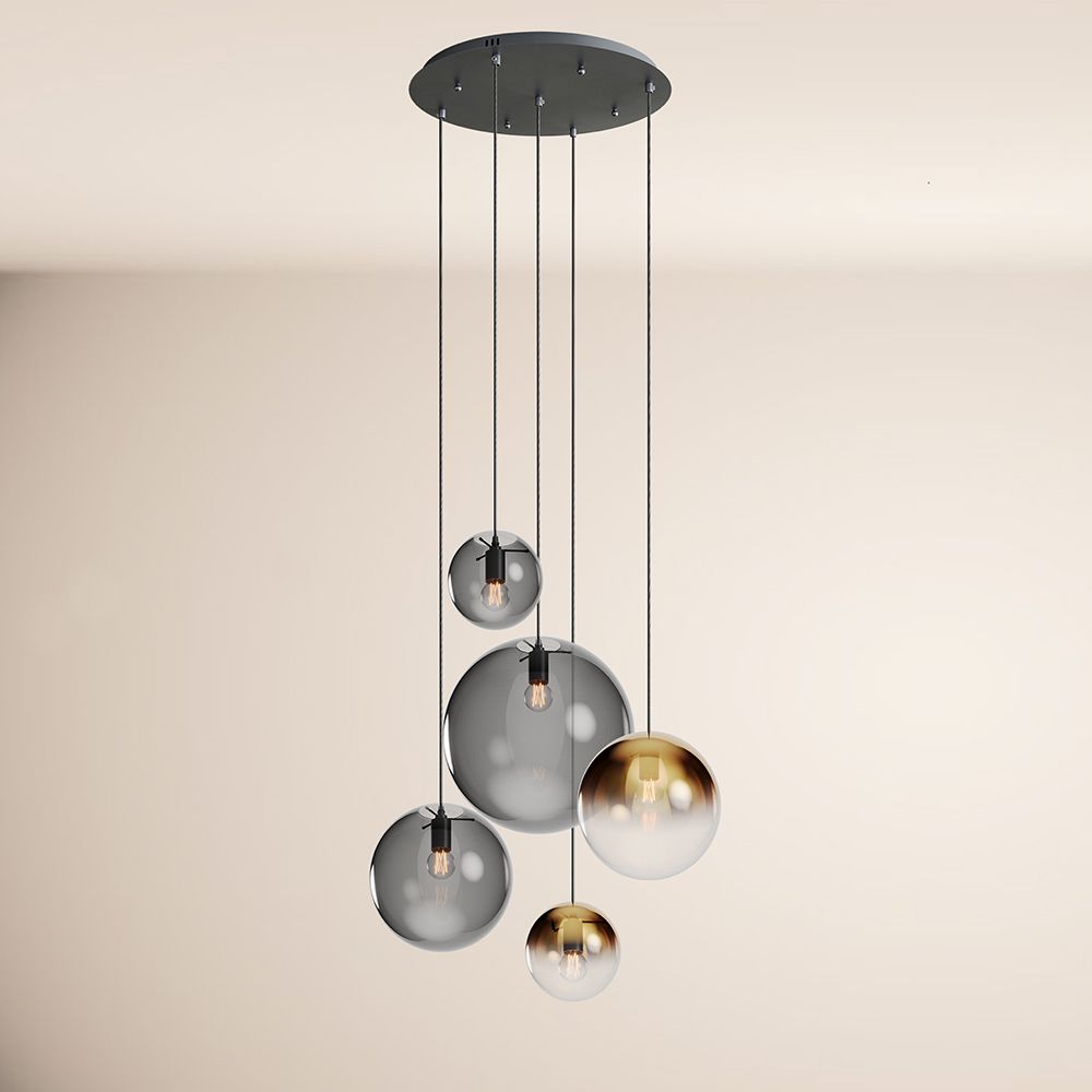 s.luce Orb 5-punktowa modułowa lampa galeryjna