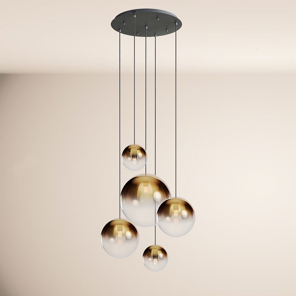 s.luce Orb 5-punktowa modułowa lampa galeryjna