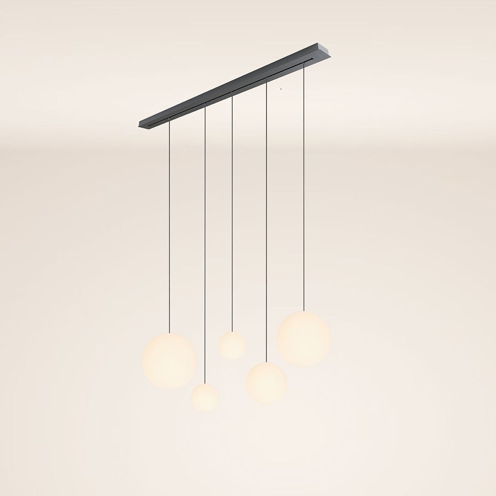 s.luce Orb lampa wisząca stołowa 5-światło 160cm