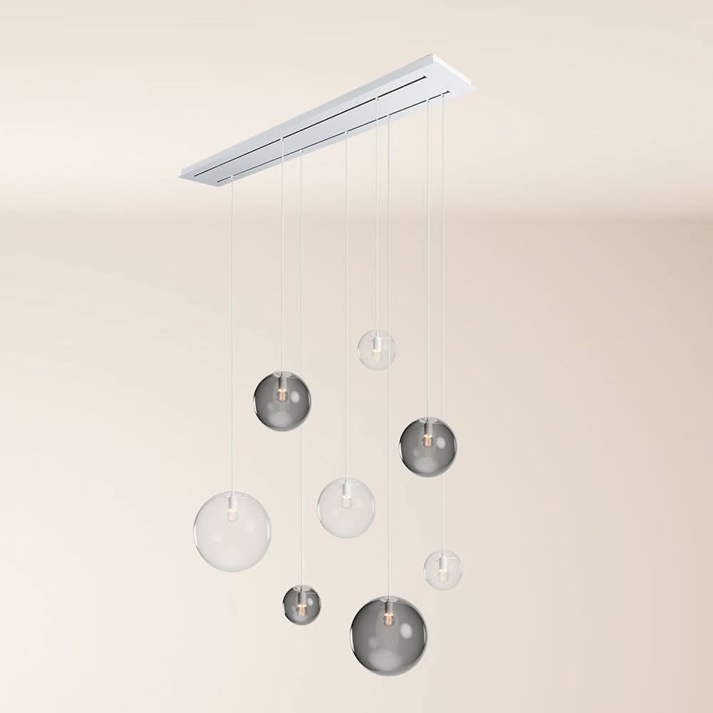 s.luce Orb lampa stołowa 8-światło 160cm 2-rzędowa