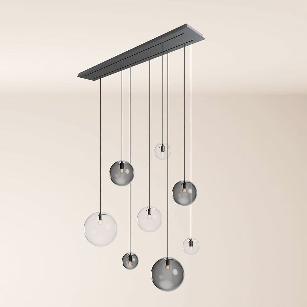 s.luce Orb lampa stołowa 8-światło 160cm 2-rzędowa
