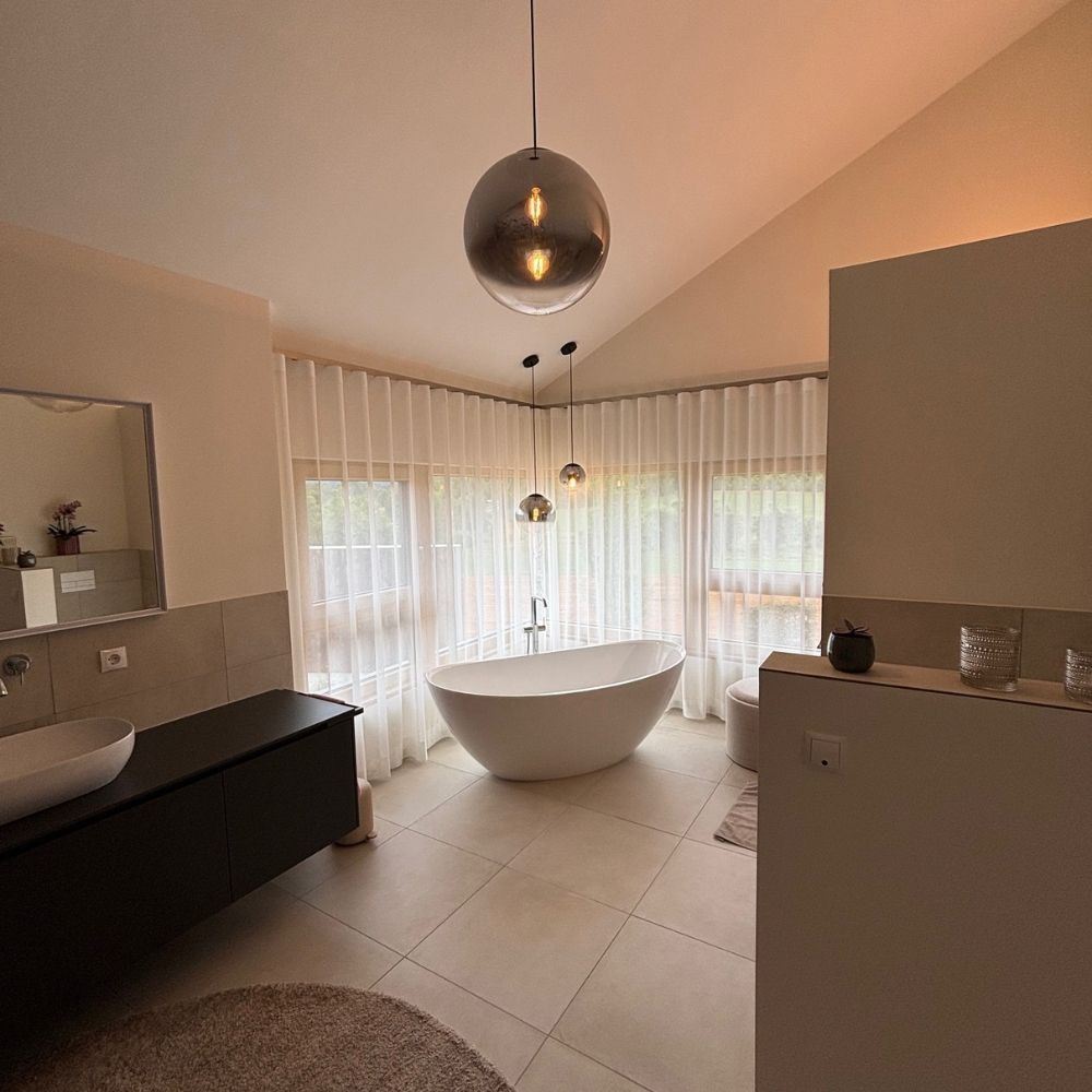 s.luce Orb szklana kula lampa wisząca 150cm zawieszenie czarny