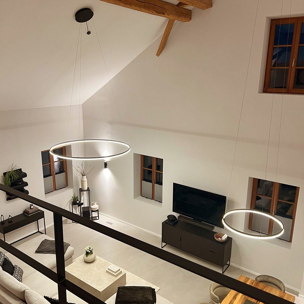 s.luce LED pierścieniowa lampa wisząca Ø 60cm