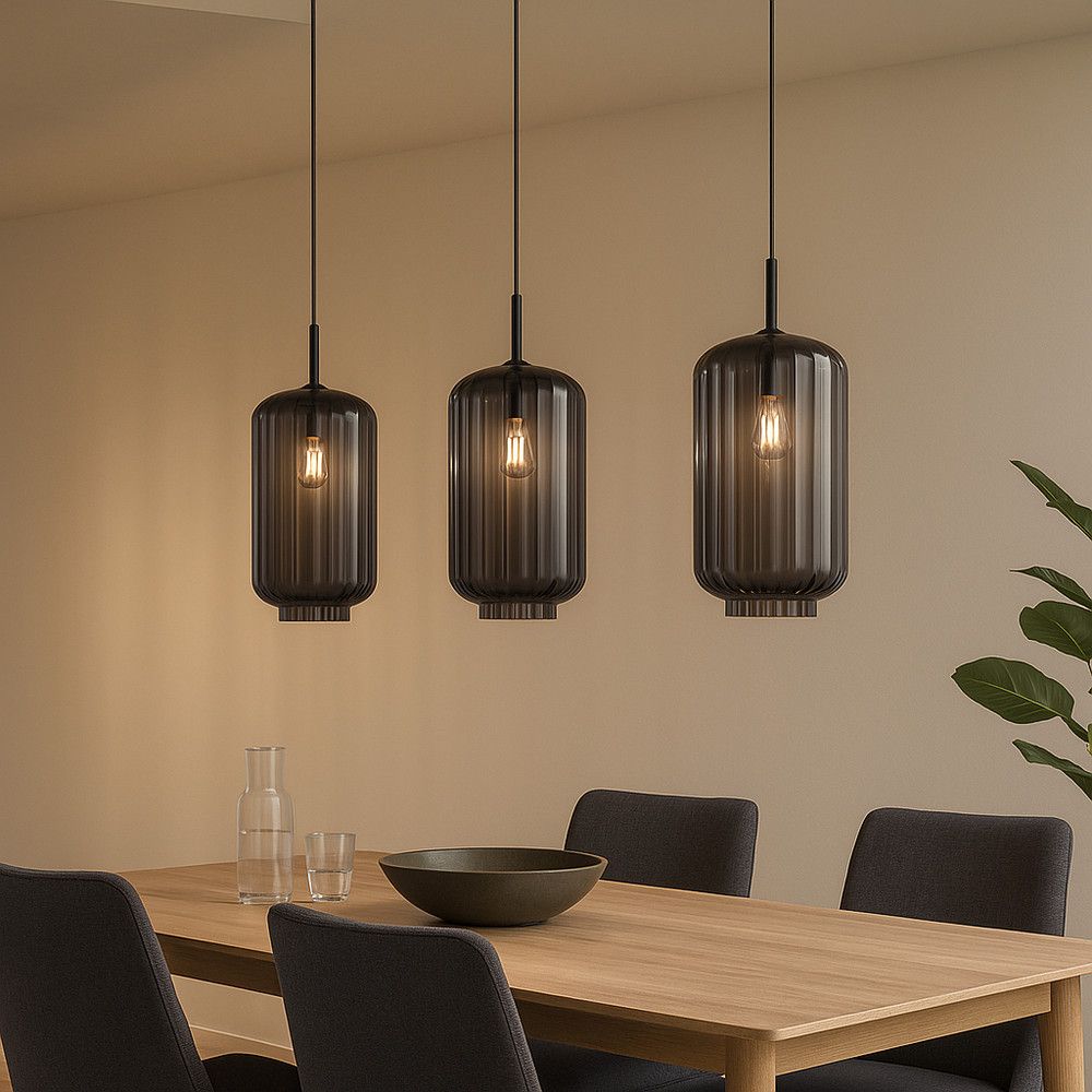 s.luce Velo lampa wisząca do stołu jadalnego 3-światło 120cm Ø 18cm