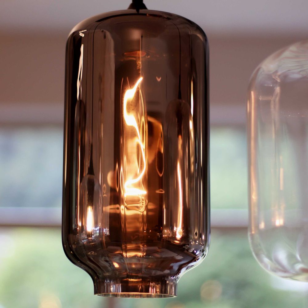 s.luce Velo galeria szklana lampa wisząca zawieszenie 500cm czarny