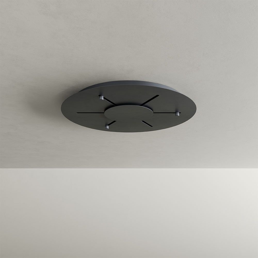 s.luce Velo 5-światłowa lampa galeryjna Ø 60cm baldachim Ø 20cm