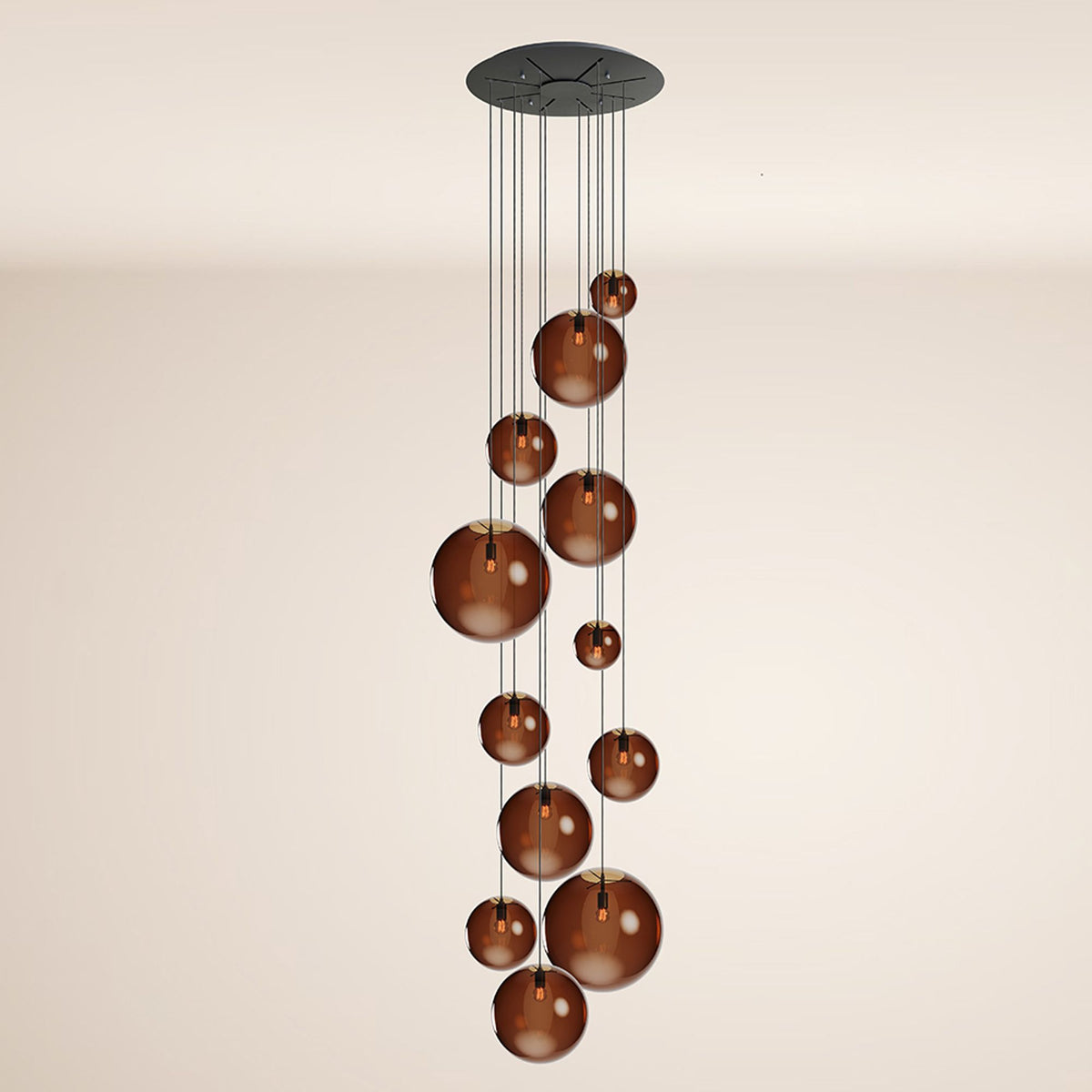 s.luce Orb Galerieleuchte 12-flammig Modular - 179436 - s.luce® - homecoming lights.