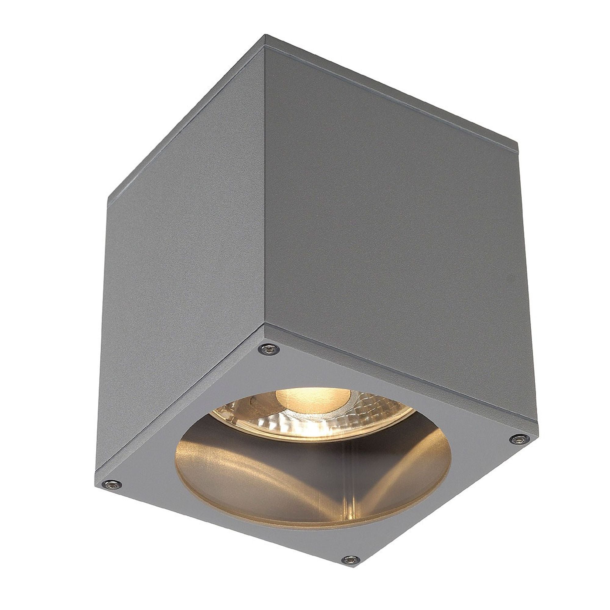 Big Theo Ceiling Out Deckenleuchte eckig silbergrau ES111 max. 75W