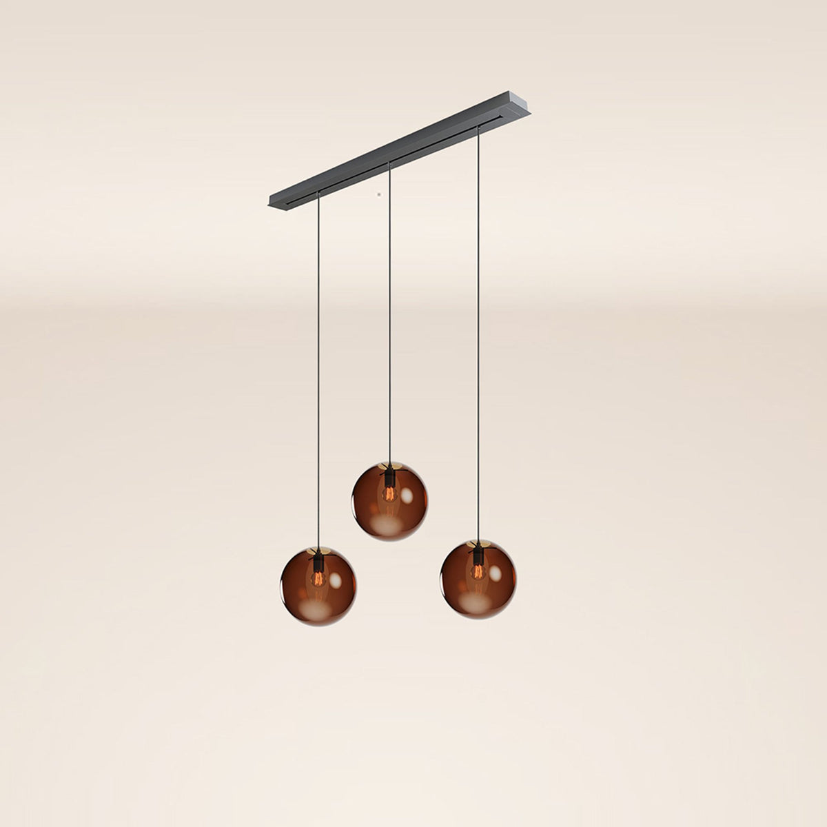 s.luce Orb 3-flammig Ø 30 Esstisch-Pendelleuchte 120cm - 179580 - s.luce® - homecoming lights.