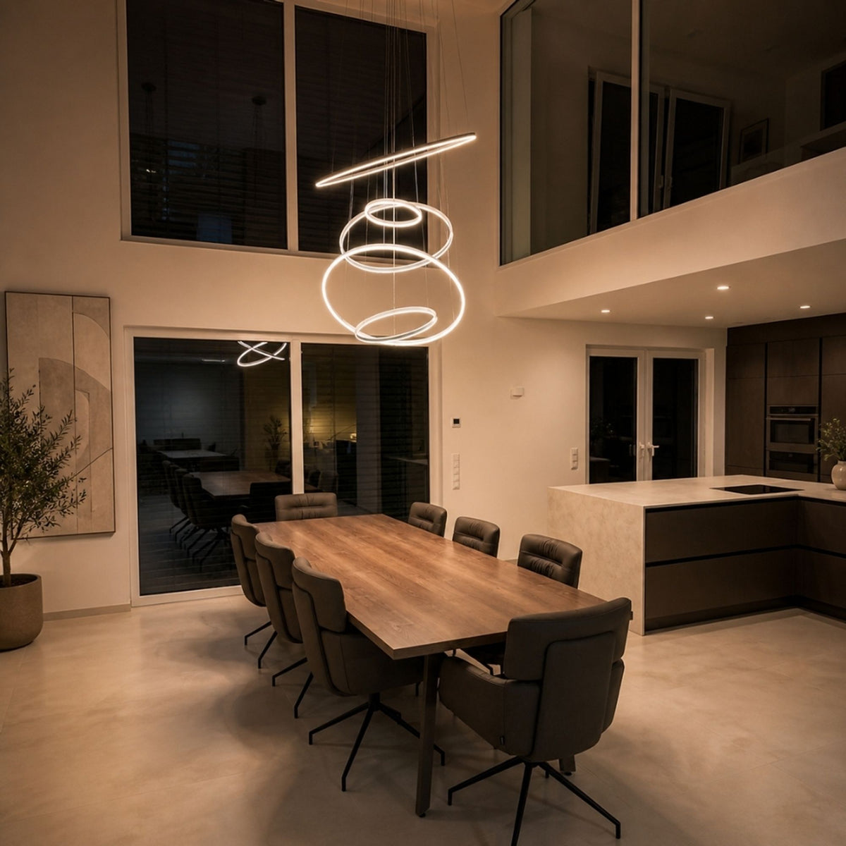 s.luce LED Ring Hängeleuchte 3-flammig Zentrisch - 179238 - s.luce® - homecoming lights.