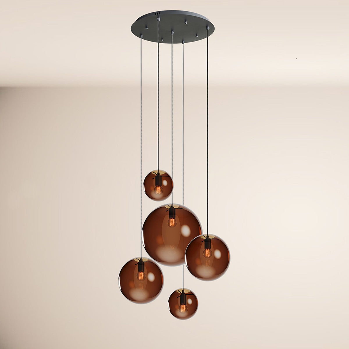 s.luce Orb 5-flammige Galerielampe Modular - 204035 - s.luce® - homecoming lights.