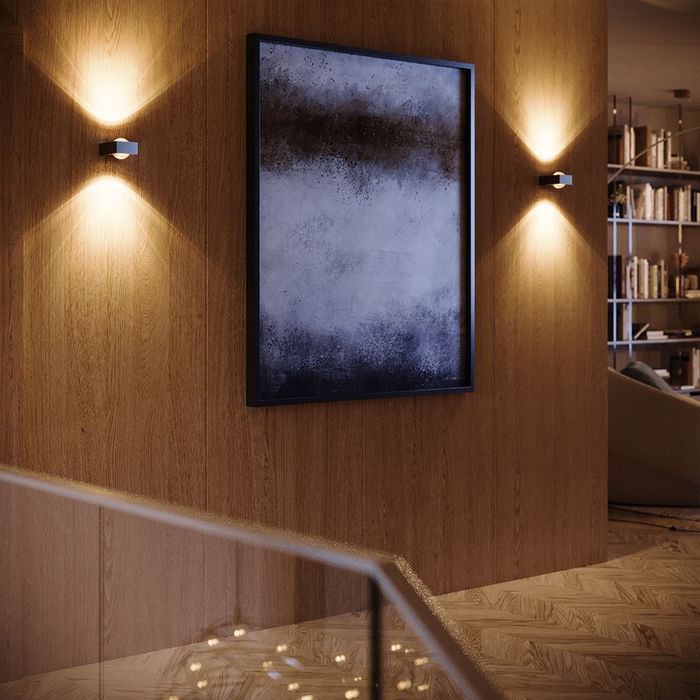 s.luce Beam X moderne Wandleuchte Up & Down eckig