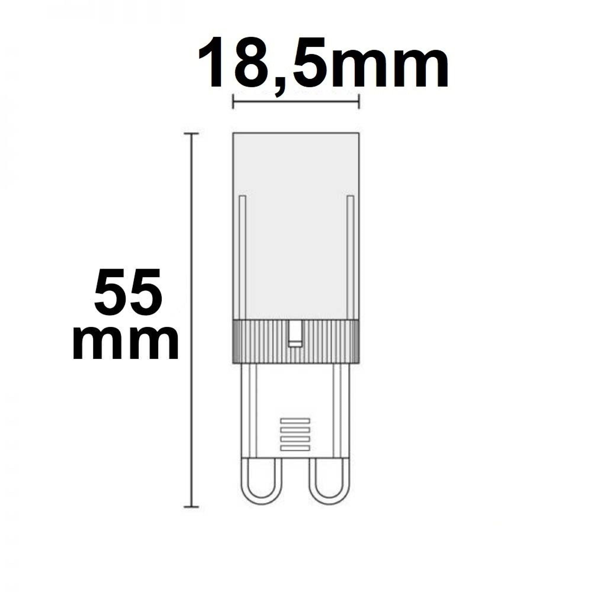 G9 LED Warmweiß 3000K 470lm Dimmbar CRI 80