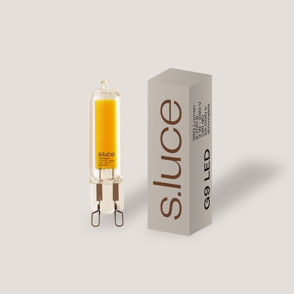 s.luce G9 LED Warmweiß 2700K 320lm 3W Dimmbar CRI 85