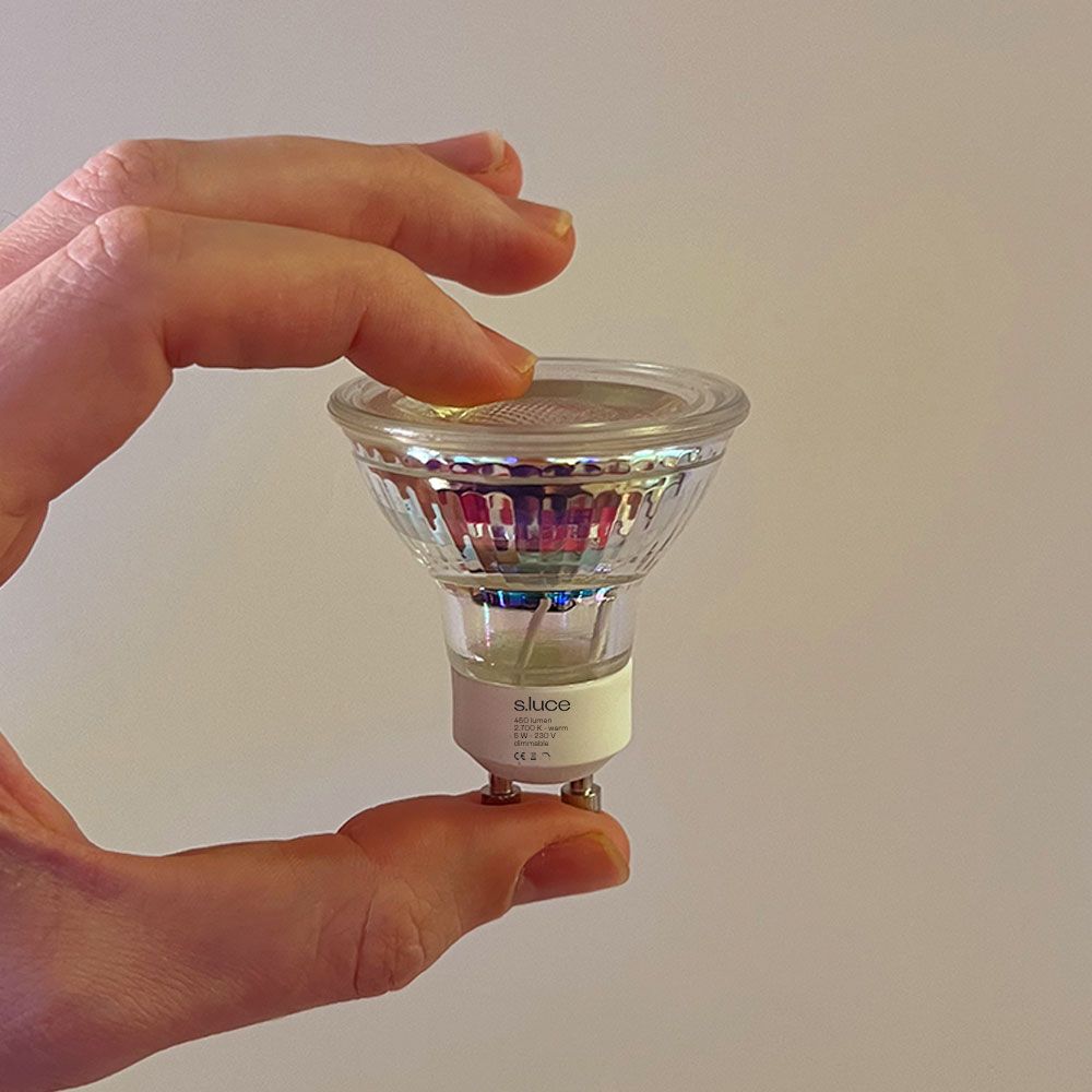 s.luce GU10 LED Leuchtmittel Warmweiß 2700K 450lm Dimmbar