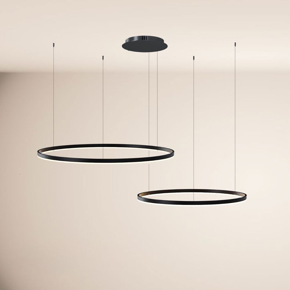 s.luce LED Ring Hängelampe 2-flammig Exzentrisch