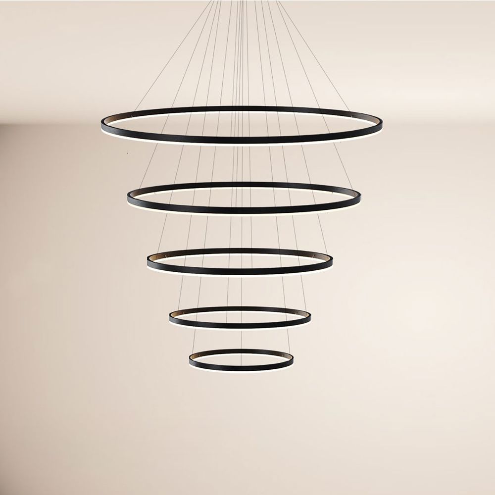 s.luce LED Ring Pendelleuchte 5-flammig Zentrisch
