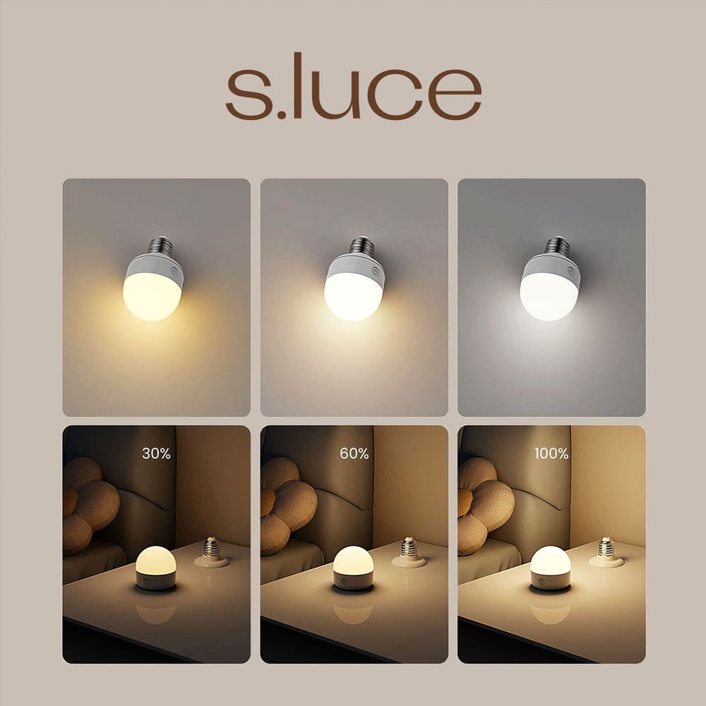 Mobiles LED Leuchtmittel 8W Dimmbar Akku Magnetisch warm/kalt