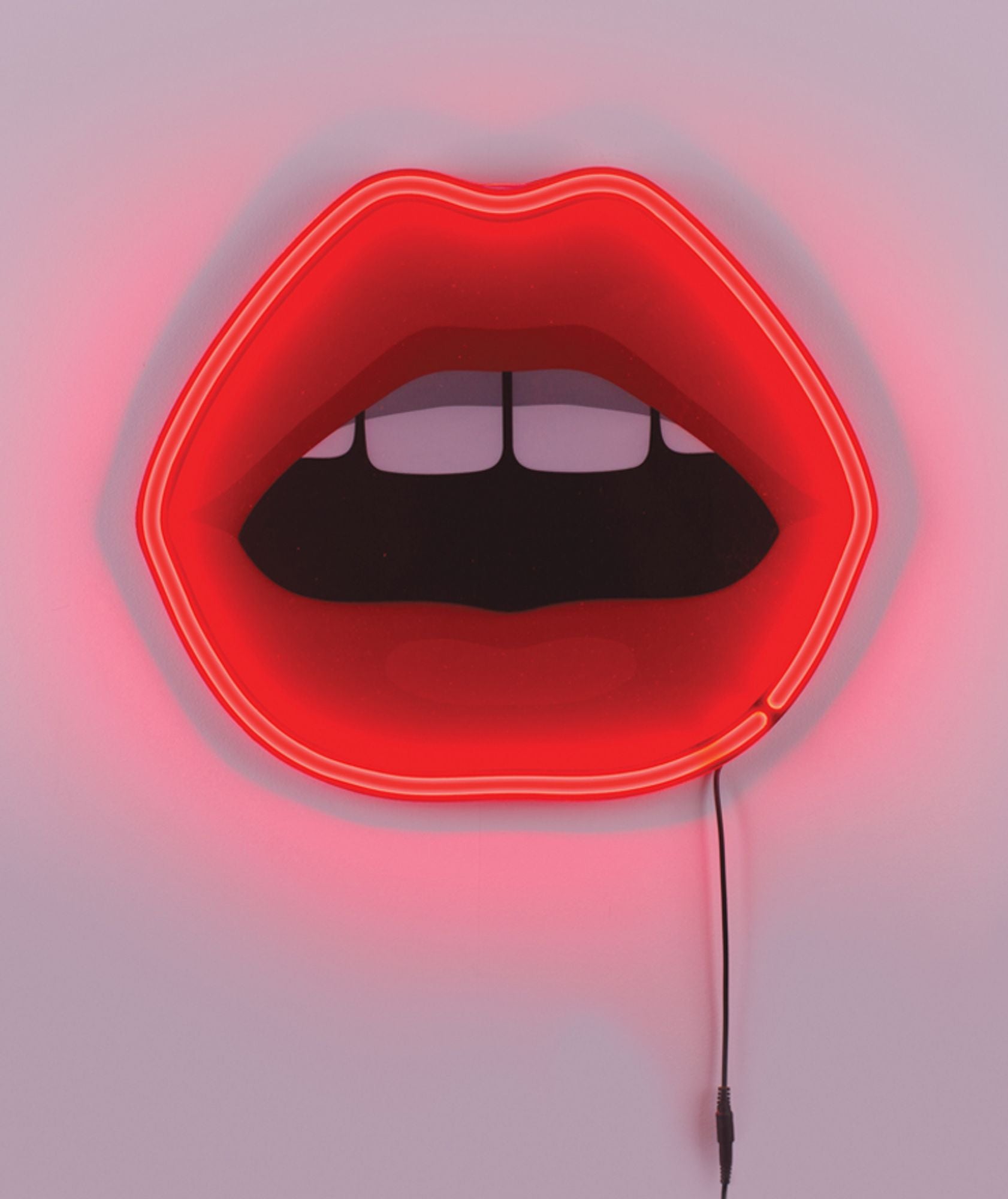 Seletti Blow LED-Schild Mund Acryl
