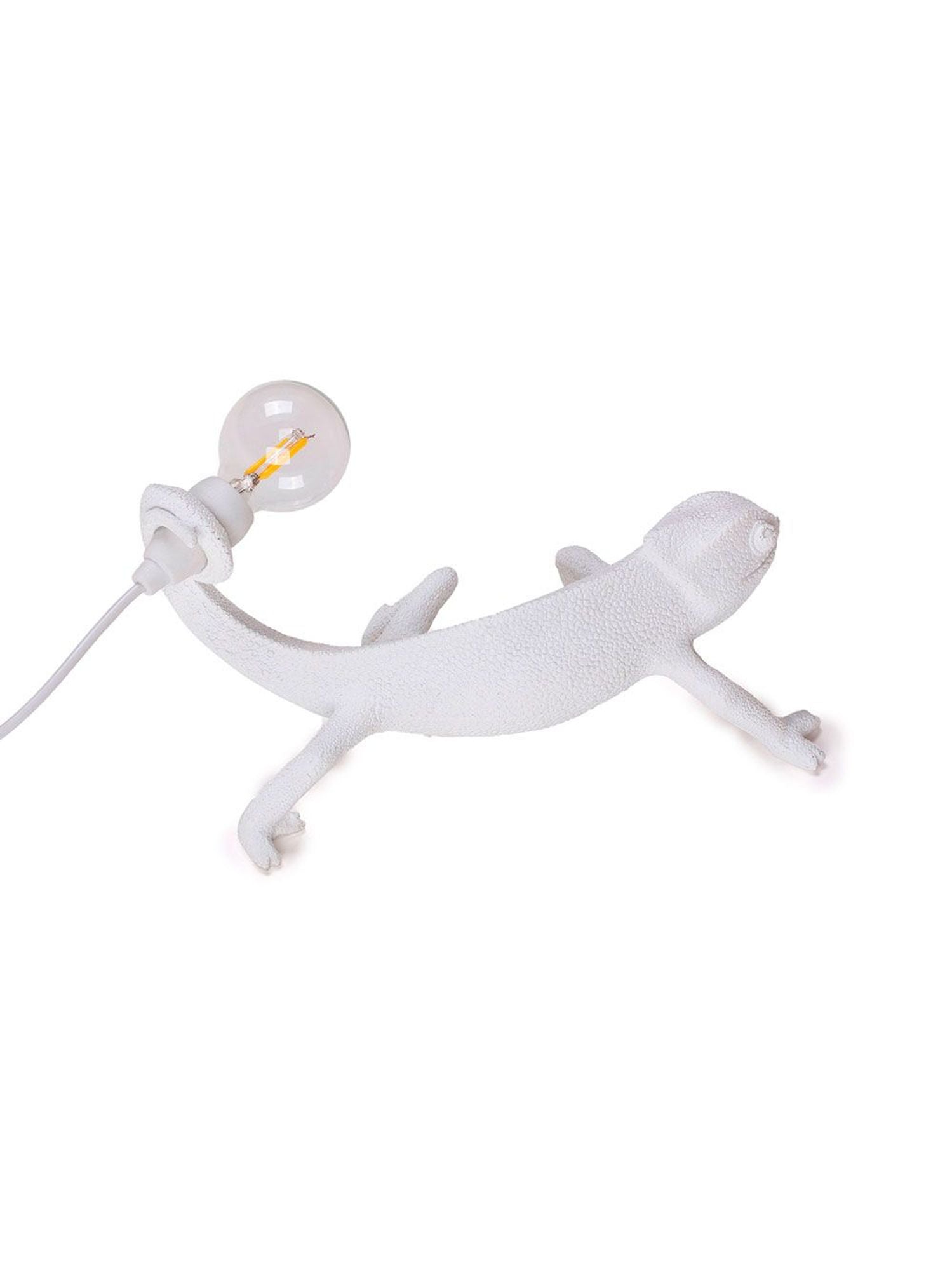 Seletti Chameleon Still LED-Tischleuchte USB Weiß