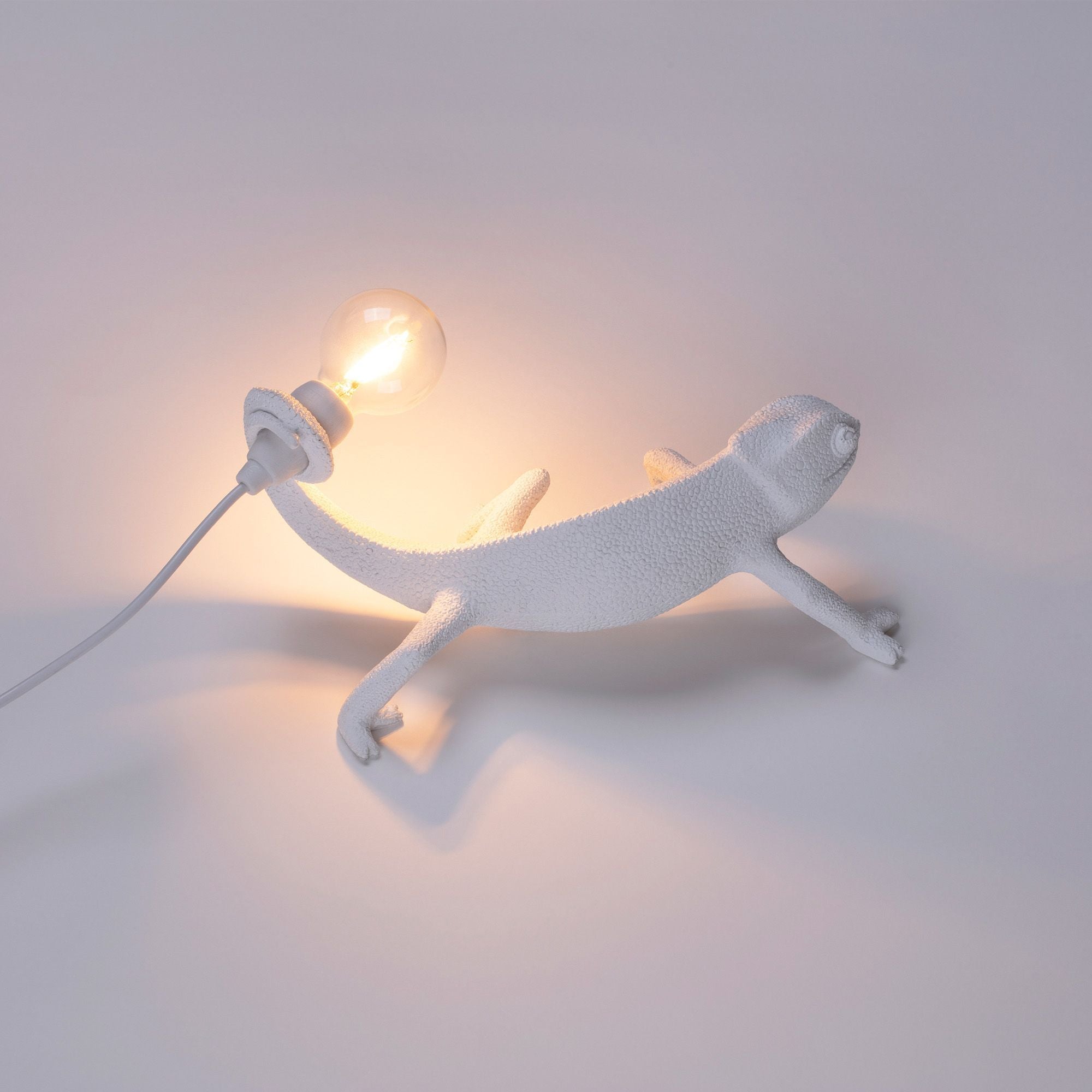 Seletti Chameleon Still LED-Tischleuchte USB Weiß