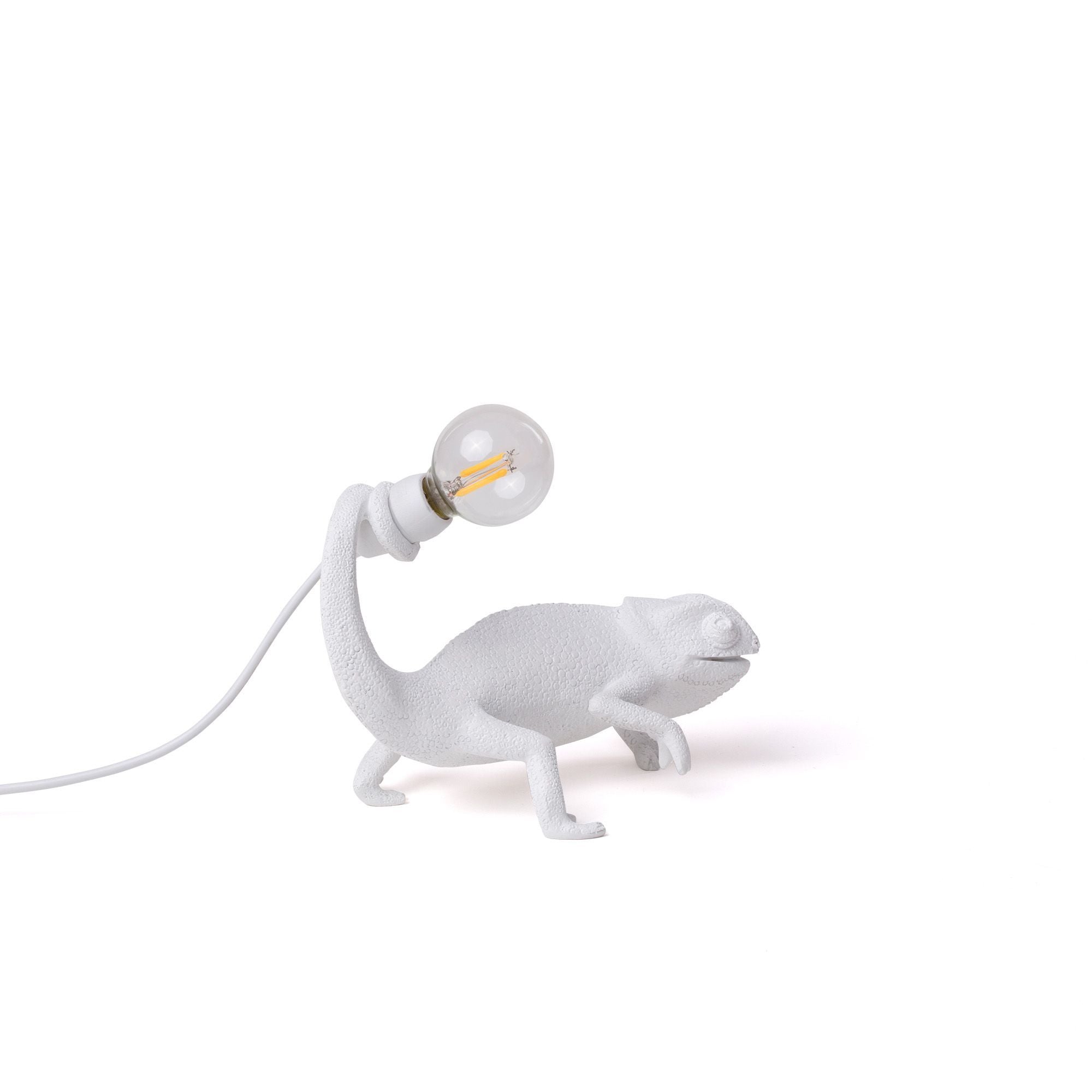 Seletti Chameleon Still LED-Tischleuchte USB Weiß