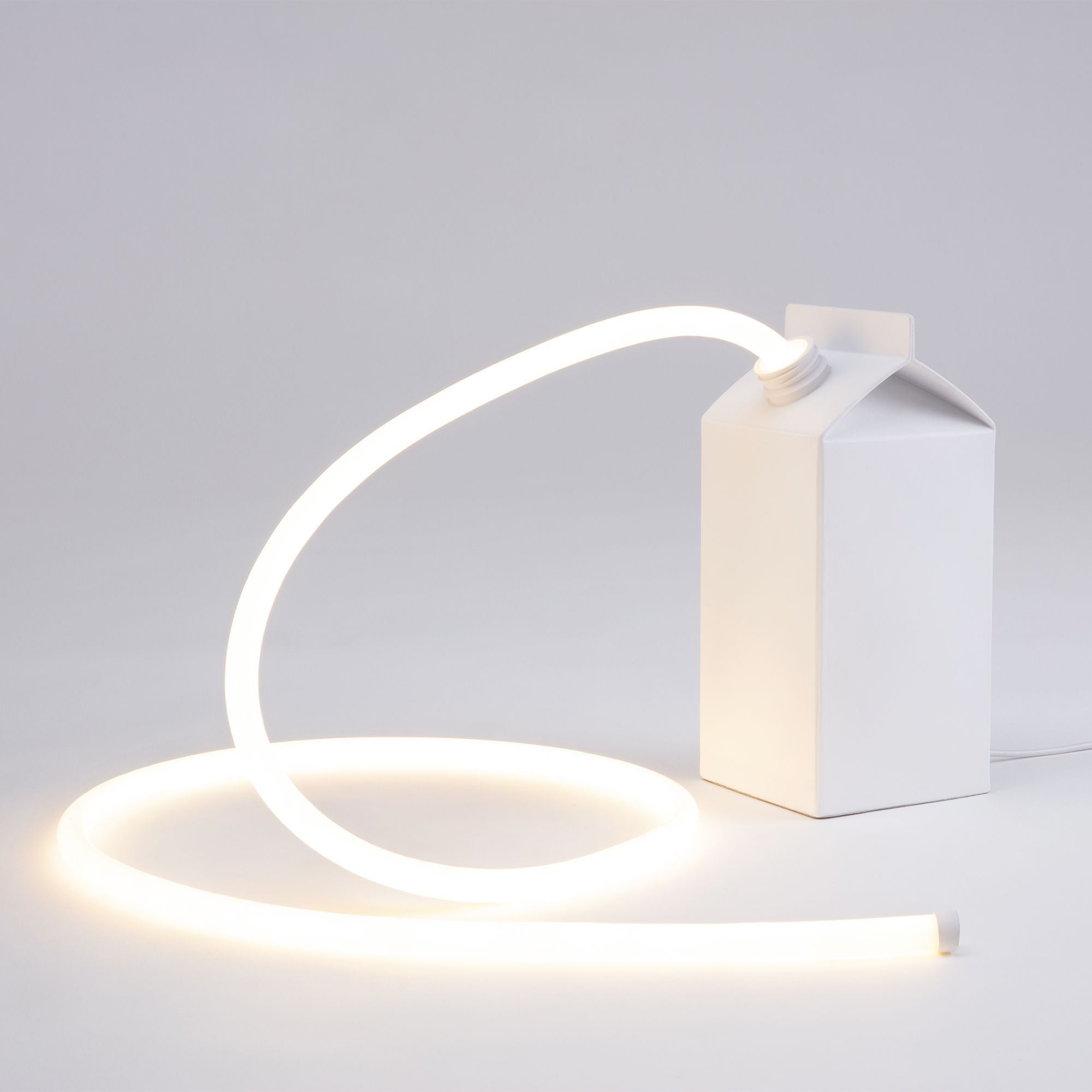 Seletti Daily Glow Milk LED-Dekorationsleuchte Milchglasoptik