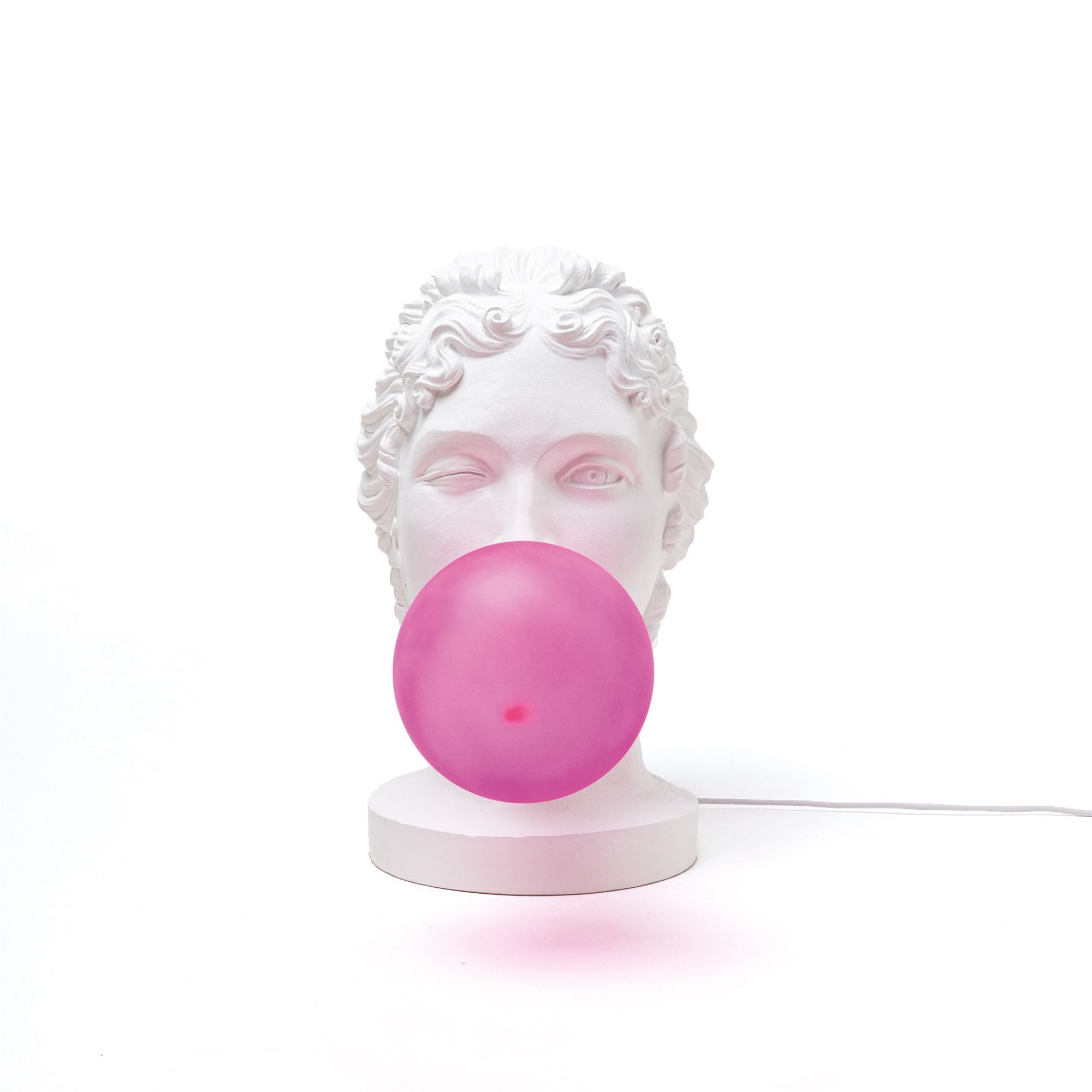 Seletti Grace LED-Tischleuchte Weiß, Pink