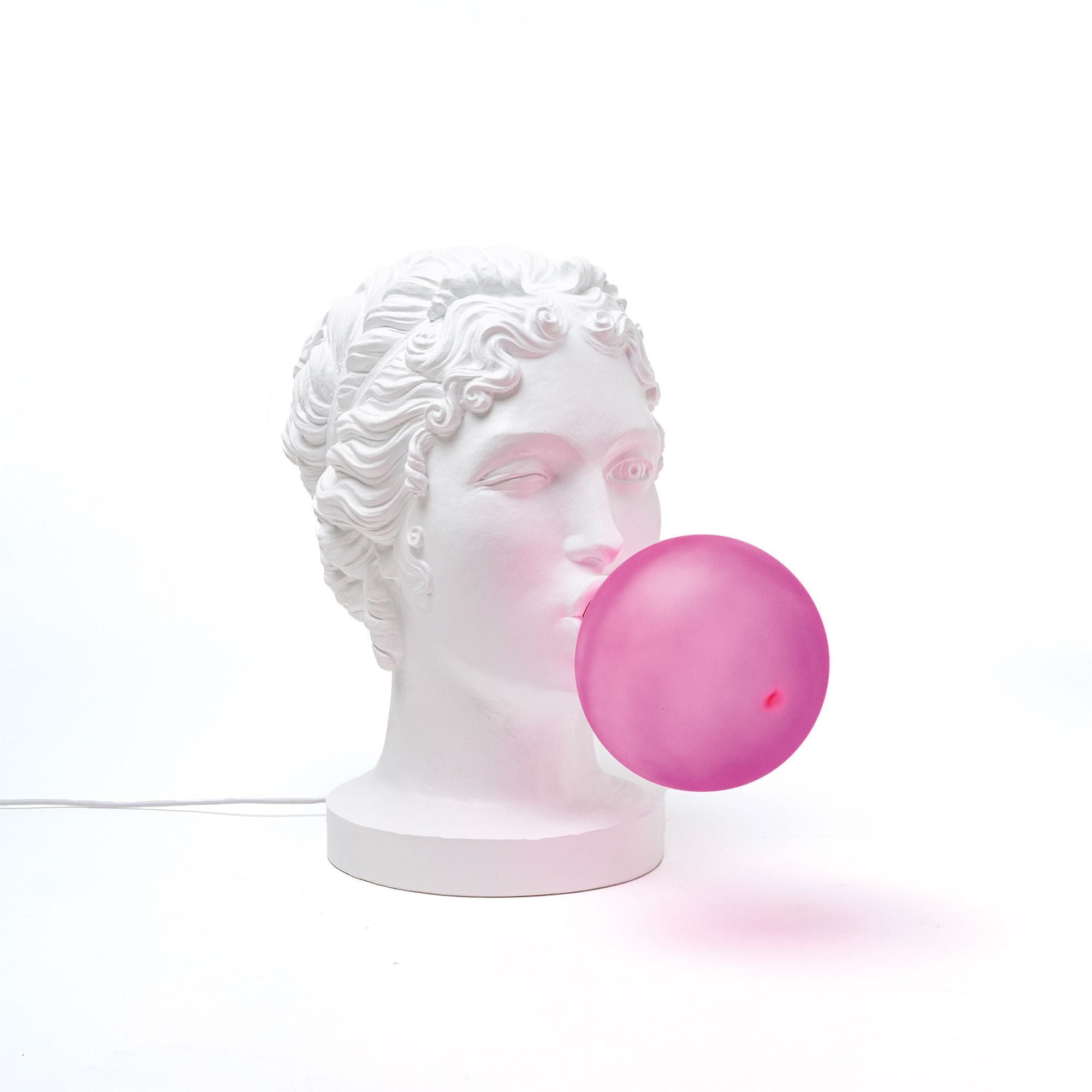 Seletti Grace LED-Tischleuchte Weiß, Pink