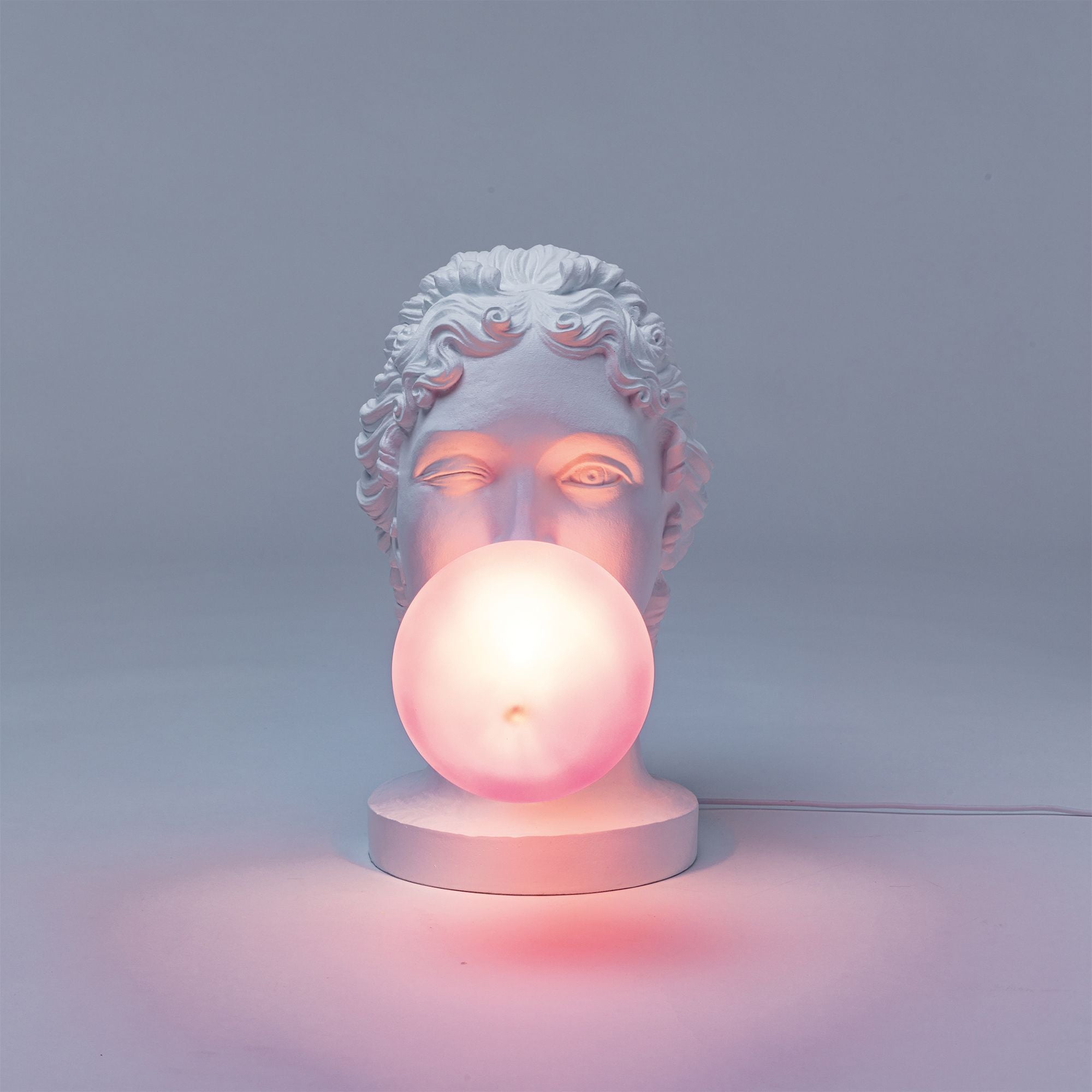Seletti Grace LED-Tischleuchte Weiß, Pink