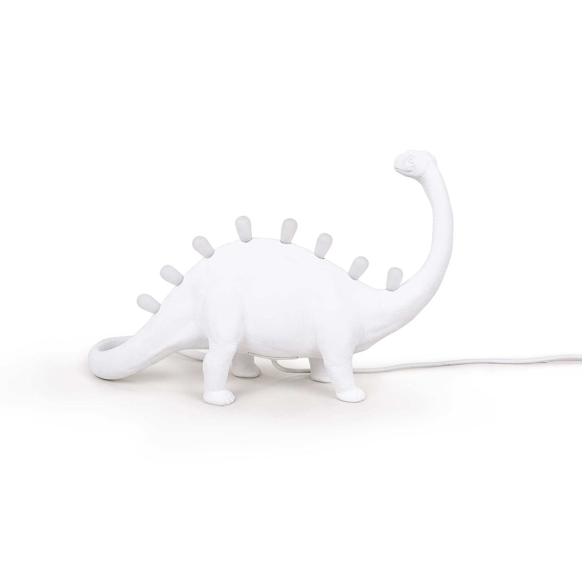 Seletti Jurassic Bronto LED-Tischlampe USB Weiß