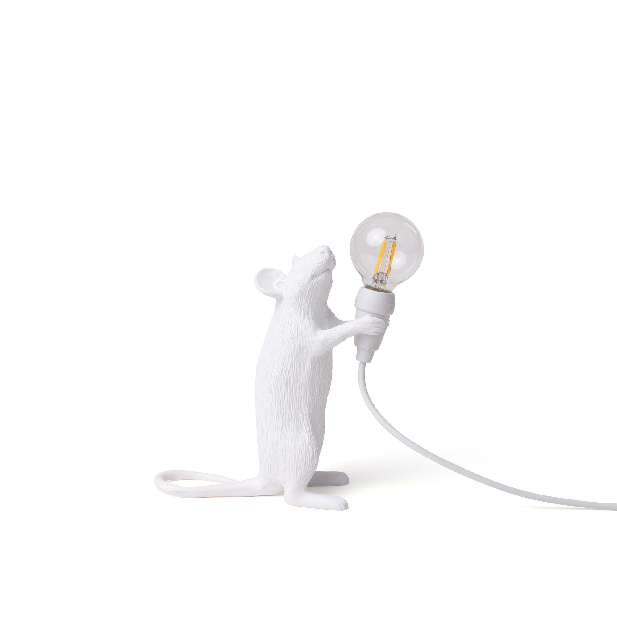 Seletti Mouse Lamp Step USB Tischleuchte USB Weiß