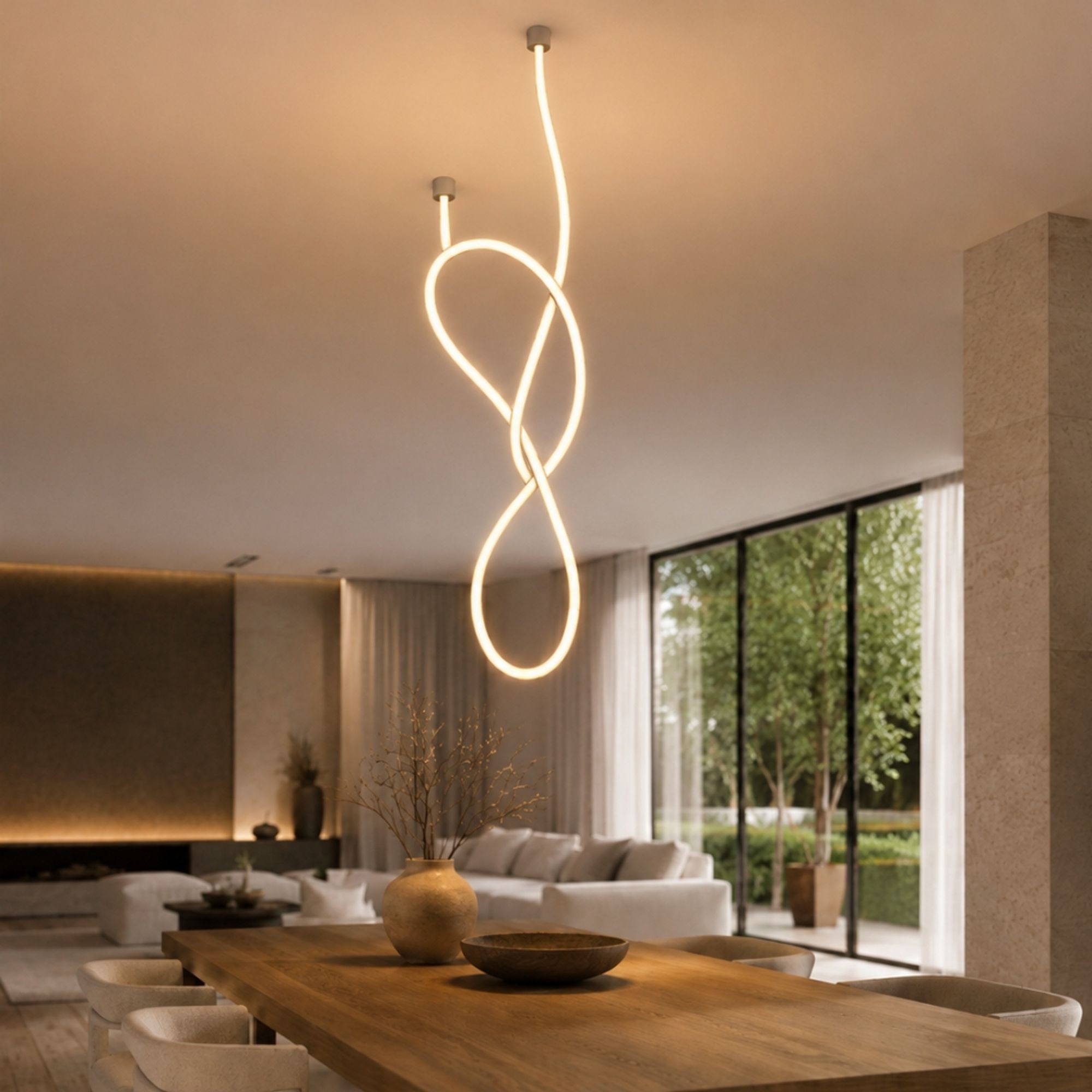 s.luce Arion Flex LED Hänge- & Deckenleuchte Licht-Schlauch