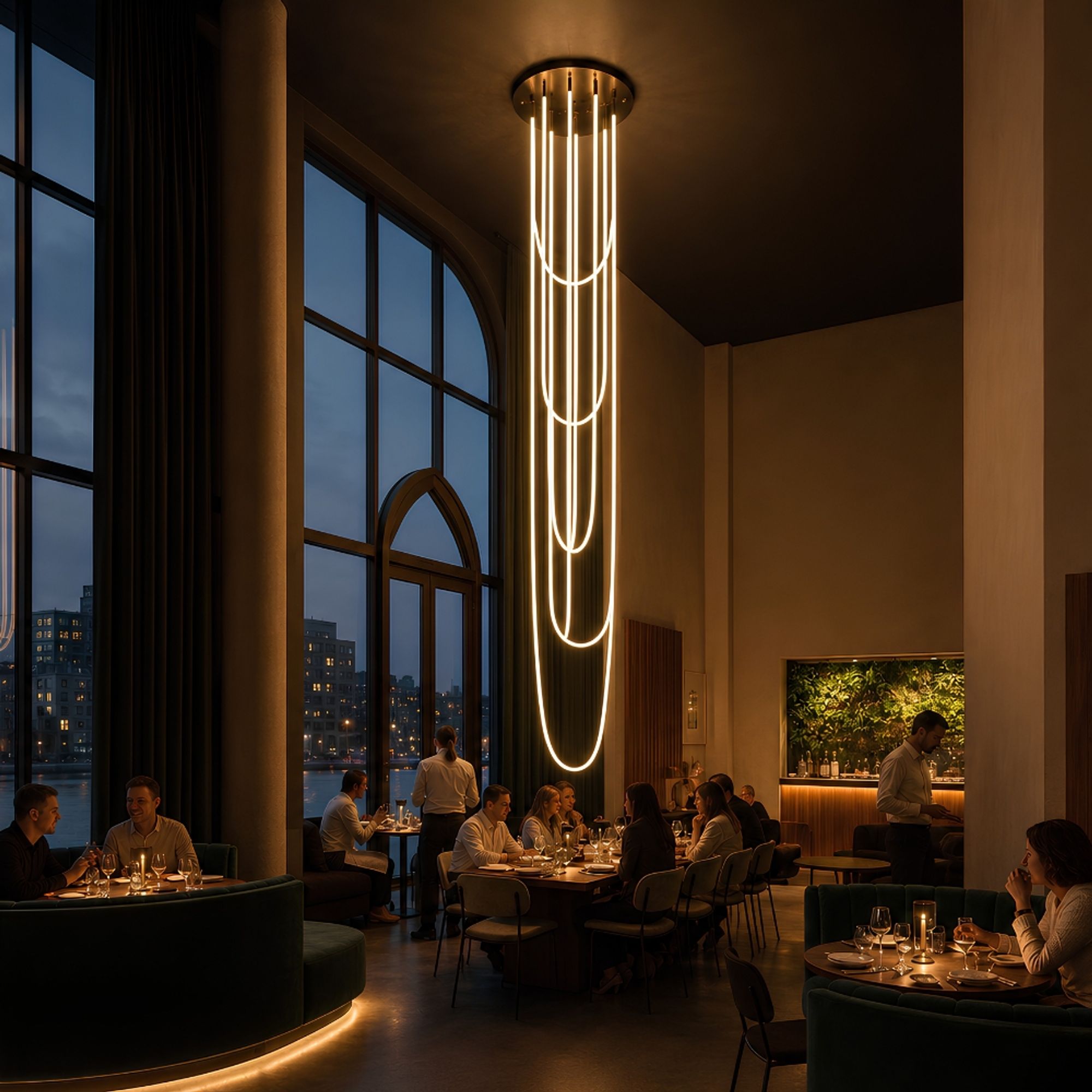 s.luce Arion organische LED Galerieleuchte XXL Licht - Schlauch Warmweiß - 197220 - s.luce® - homecoming lights.