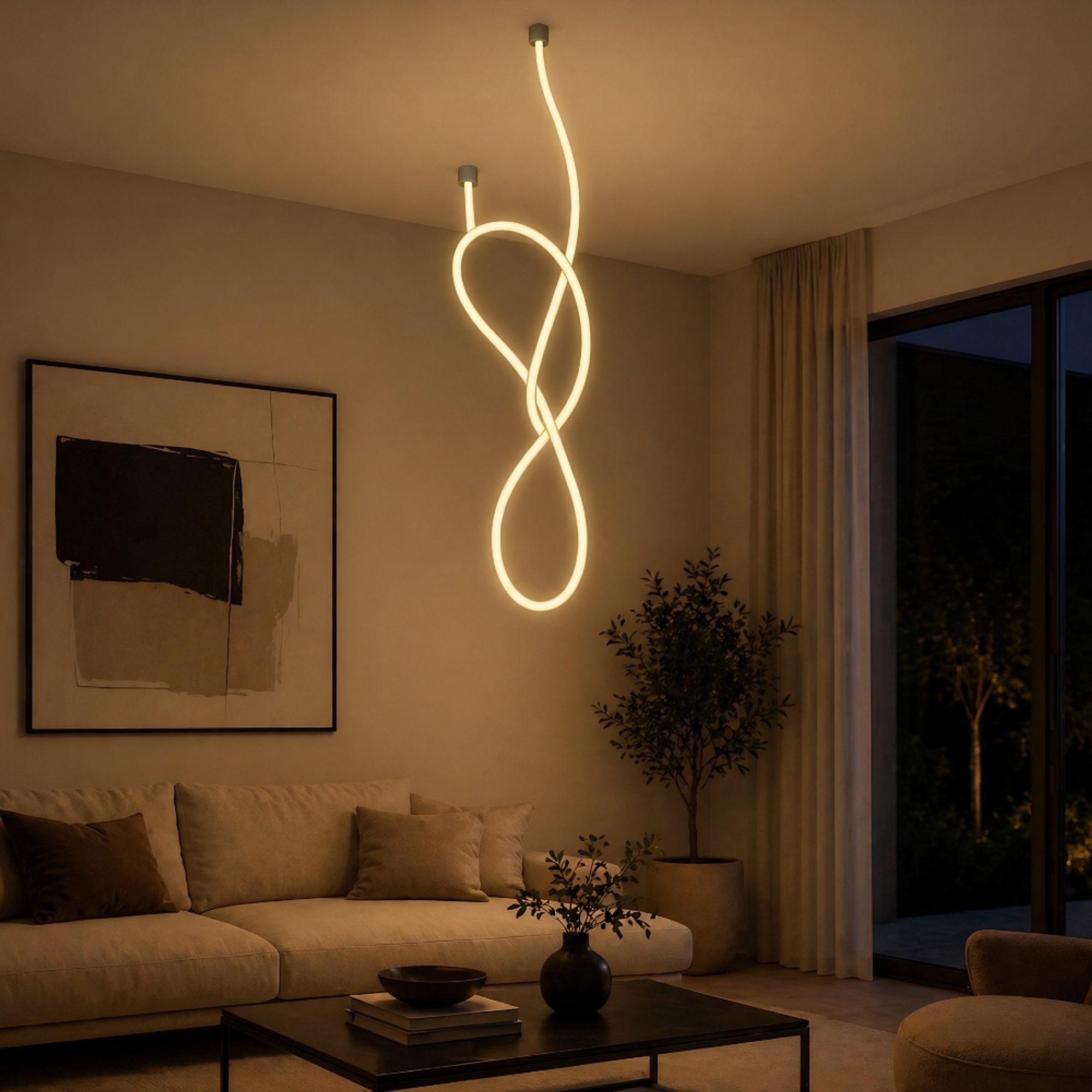 s.luce Arion Flex LED Hänge- & Deckenleuchte Licht-Schlauch