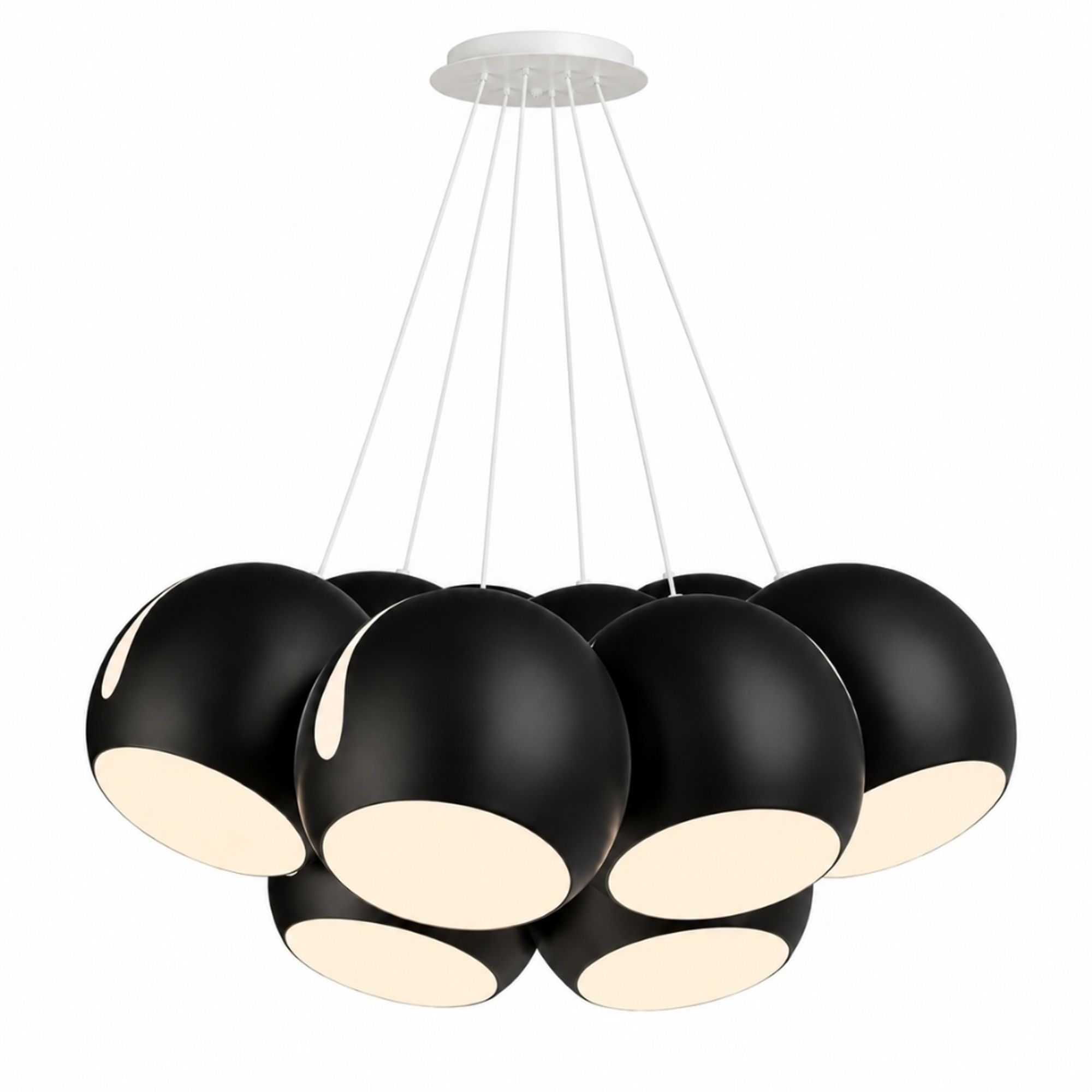 s.luce Ball Cluster Mehrfach-Pendelleuchte 7-flammig 7x30cm - 199842 - s.luce® - homecoming lights.