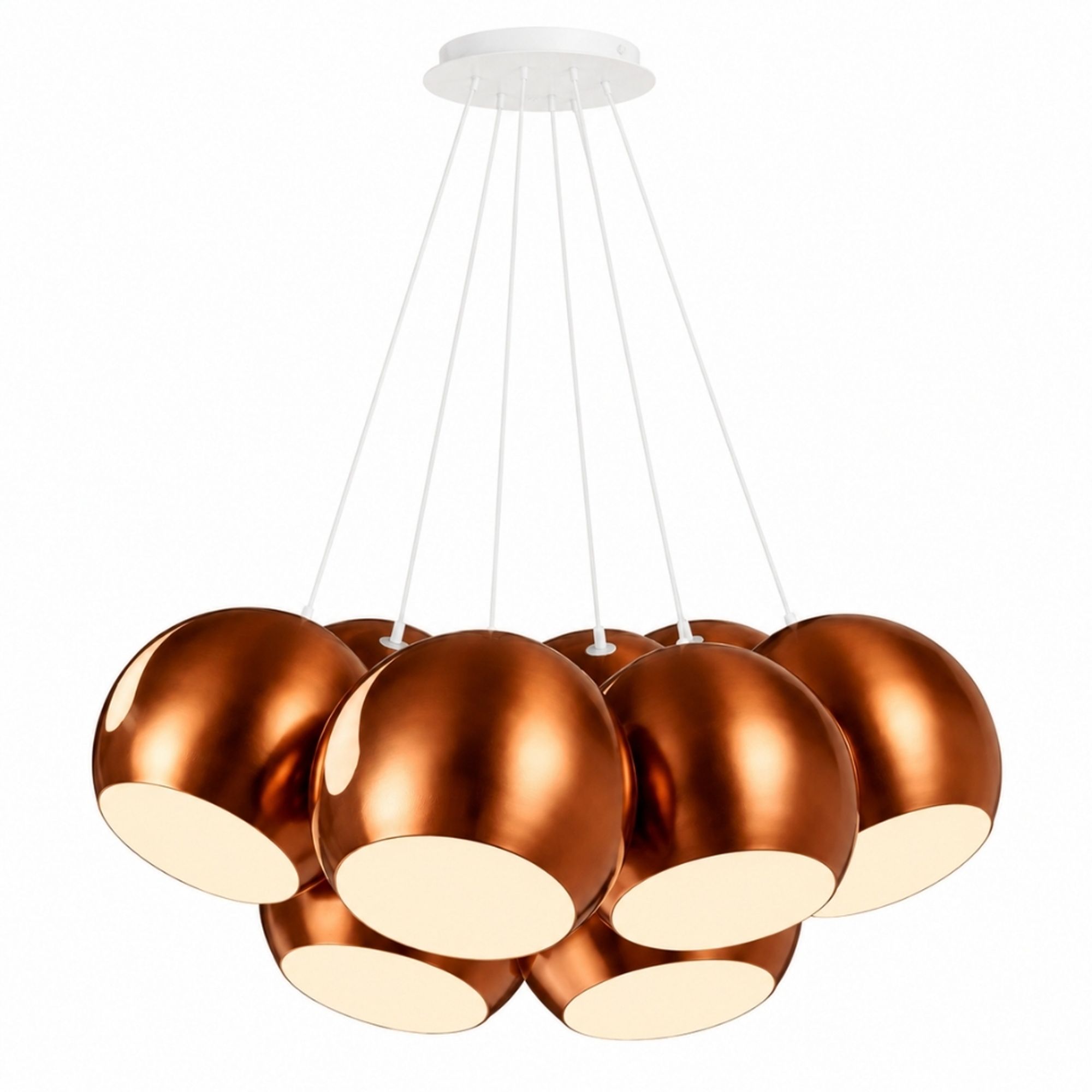 s.luce Ball Cluster Mehrfach-Pendelleuchte 7-flammig 7x30cm - 199841 - s.luce® - homecoming lights.