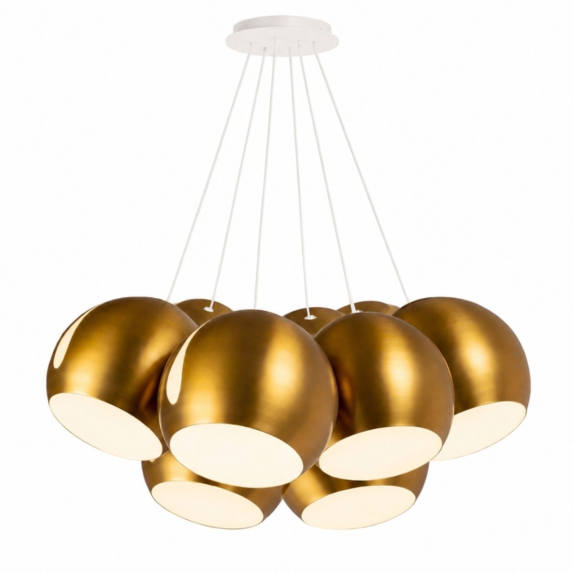 s.luce Ball Cluster Mehrfach-Pendelleuchte 7-flammig 7x30cm - 199840 - s.luce® - homecoming lights.