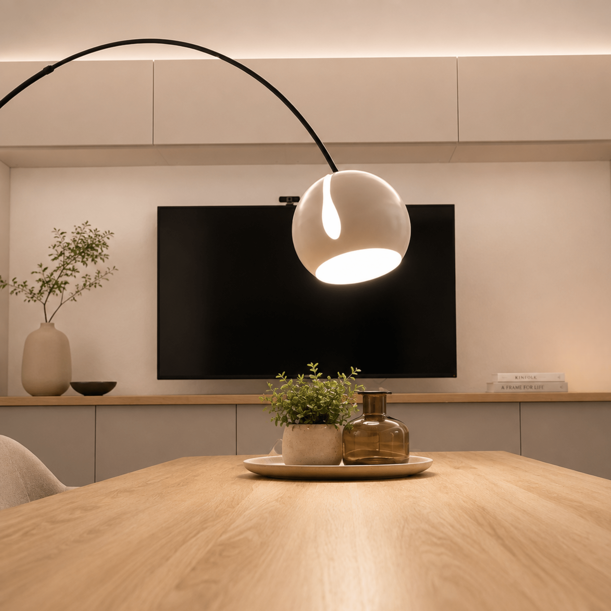 s.luce Ball Design-Bogenlampe mit Marmorfuß modern - 172455 - s.luce® - homecoming lights.
